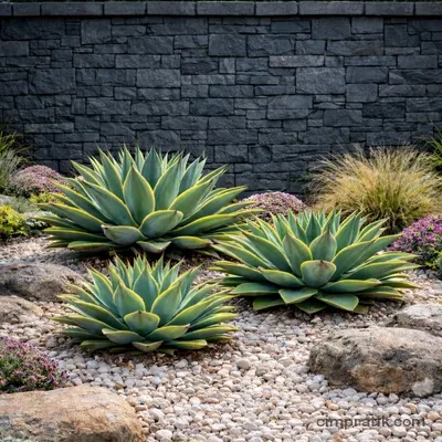 Variegated Smooth Agave (Agave desmettiana 'Variegata') - 2