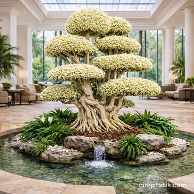Alacalı Bonsai Ficus (Ficus microcarpa 'Bonsai Variegata') - 2