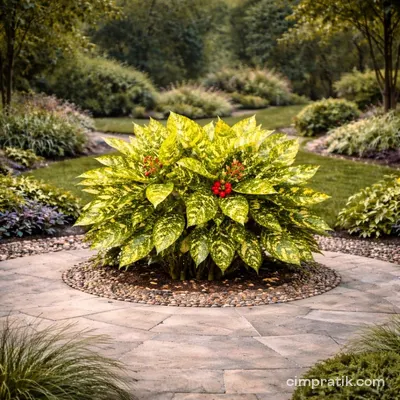 Alacalı Japon Defnesi (Aucuba japonica) - 2