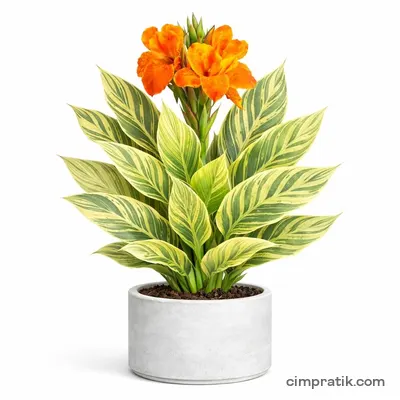 Alacalı Kana (Canna indica 'Variegata') - 3