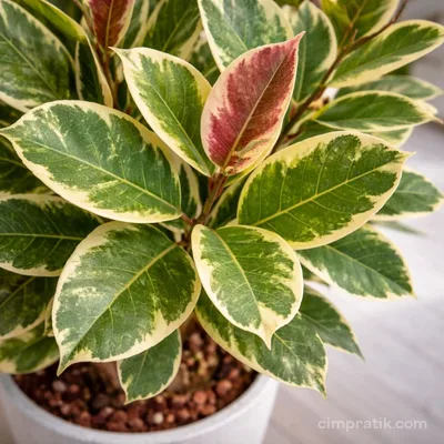 Alacalı Kauçuk - Ficus Elastica 'Tineke'