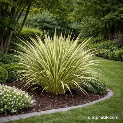 Alacalı Yeni Zelanda Keteni - Phormium Tenax 'Variegatum' - 3