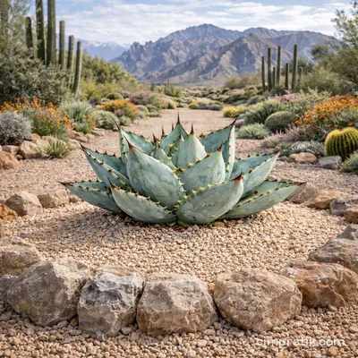 Blue Ice Agave (Agave titanota 'Blue Ice') - 2