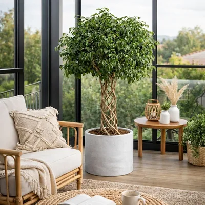 Kafes Örgü Gövdeli Benjamin - Ficus Benjamina - 2