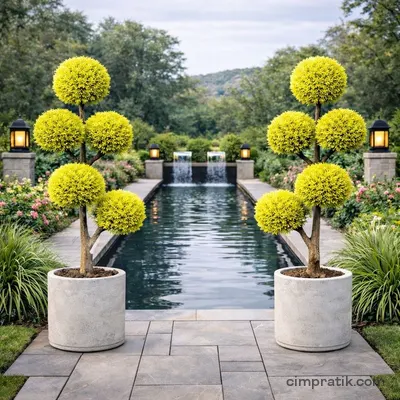 Ponpon Limoni Servi (Cupressus macrocarpa 'Ponpon') - 2