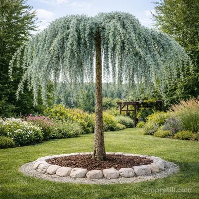 Sarkık Dallı Mavi Atlas Sediri - Cedrus Atlantica 'Glauca Pendula' - 2