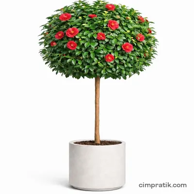 Standard Camellia (Camellia japonica 'Tige') - 3