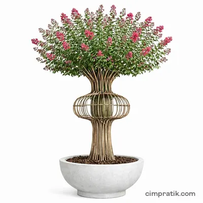 Vase Crape Myrtle (Lagerstroemia indica 'Vase') - 3